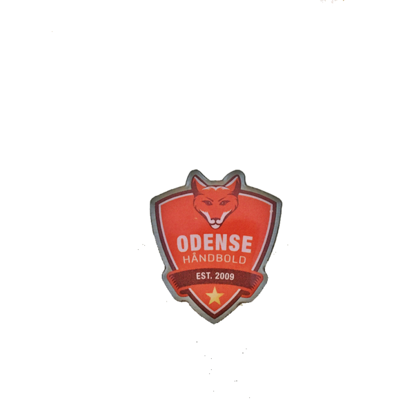 Pin med Odense Håndbold logo